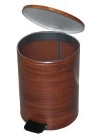 Урна с педалью 15 л (вишня)