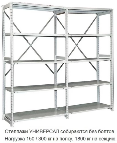 Стеллаж металлический ТСУ 3.15 (2000х1560х500) 4